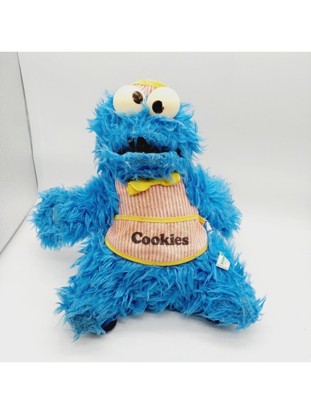 Knickerbocker Cookie Monster Striped Cookie Apron Plush Stuffed Animal Read